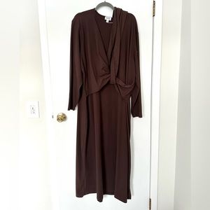 The Drop Women's Java Side Knotted Tie Maxi Dress by @withloveleena